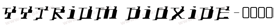 Yytrium Dioxide字体转换